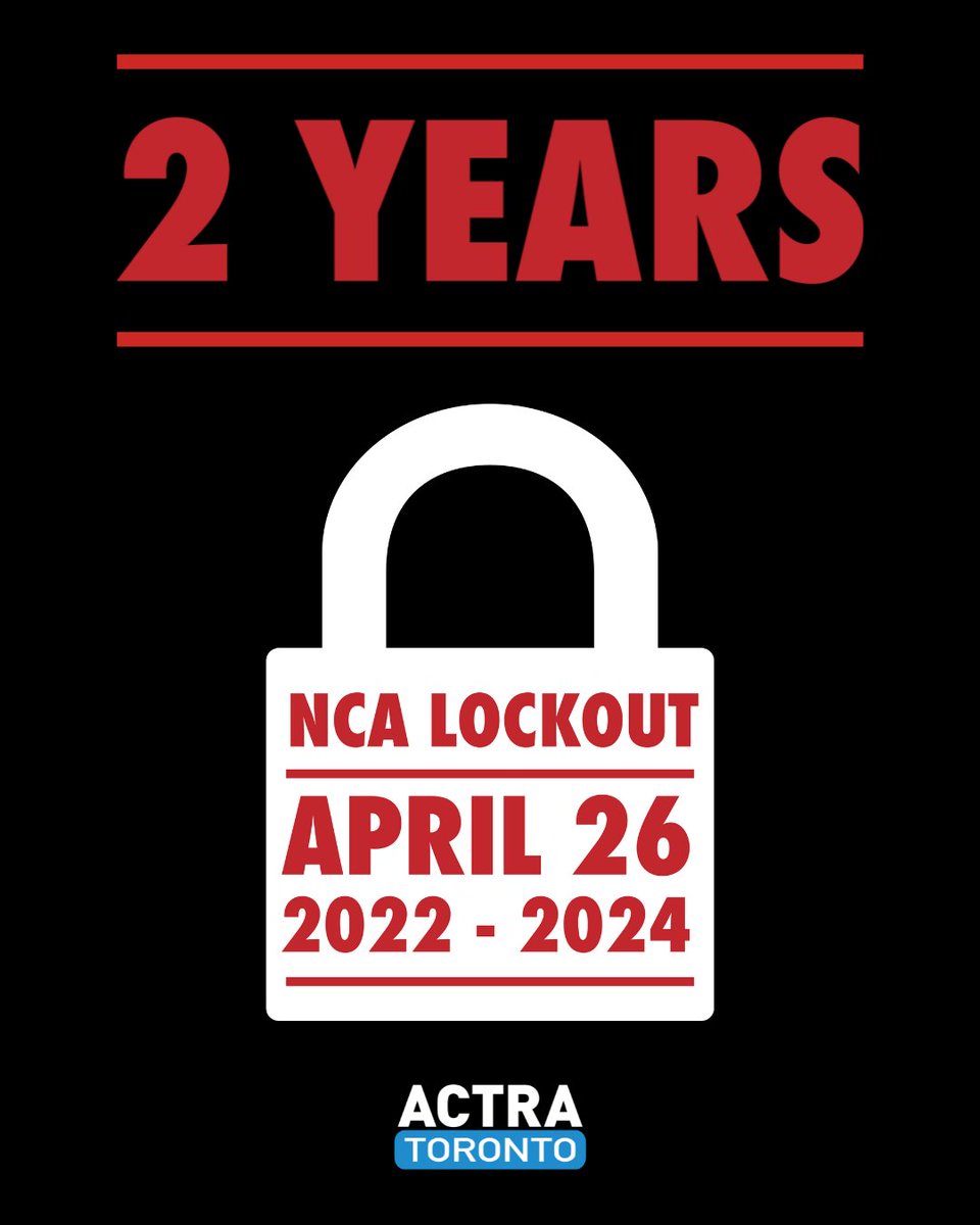 On April 26, we mark the two-year anniversary of the shameful lockout of ACTRA performers by the Institute of Canadian Agencies (ICA). This unprovoked, unfair and unjust attack on some of the most precarious workers in our economy has cost our members their jobs, their dreams,…