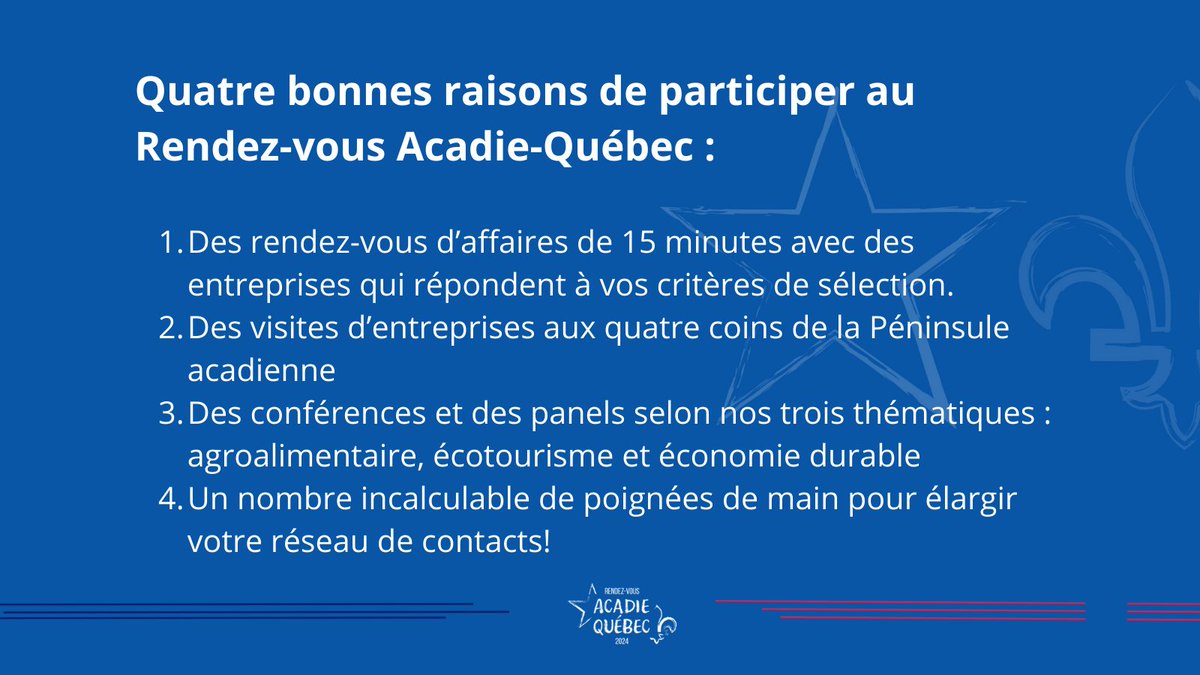Il est encore le temps de s'inscrire !
➡️ acadiequebec.ca