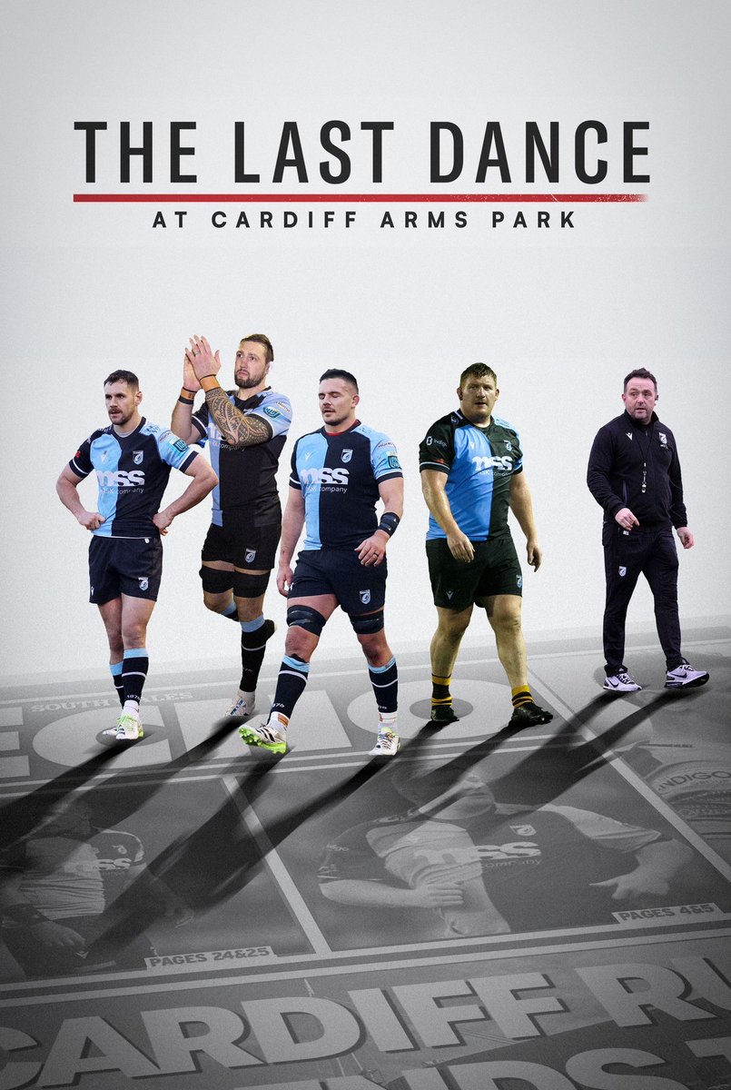 The Last Dance These four are all leaving Jockey's stable and Saturday will be their last time at the @ArmsParkCardiff as players. Let's make sure we give them a fitting farewell. You can get your tickets by hitting the link below. 🔗eticketing.co.uk/cardiffrugby