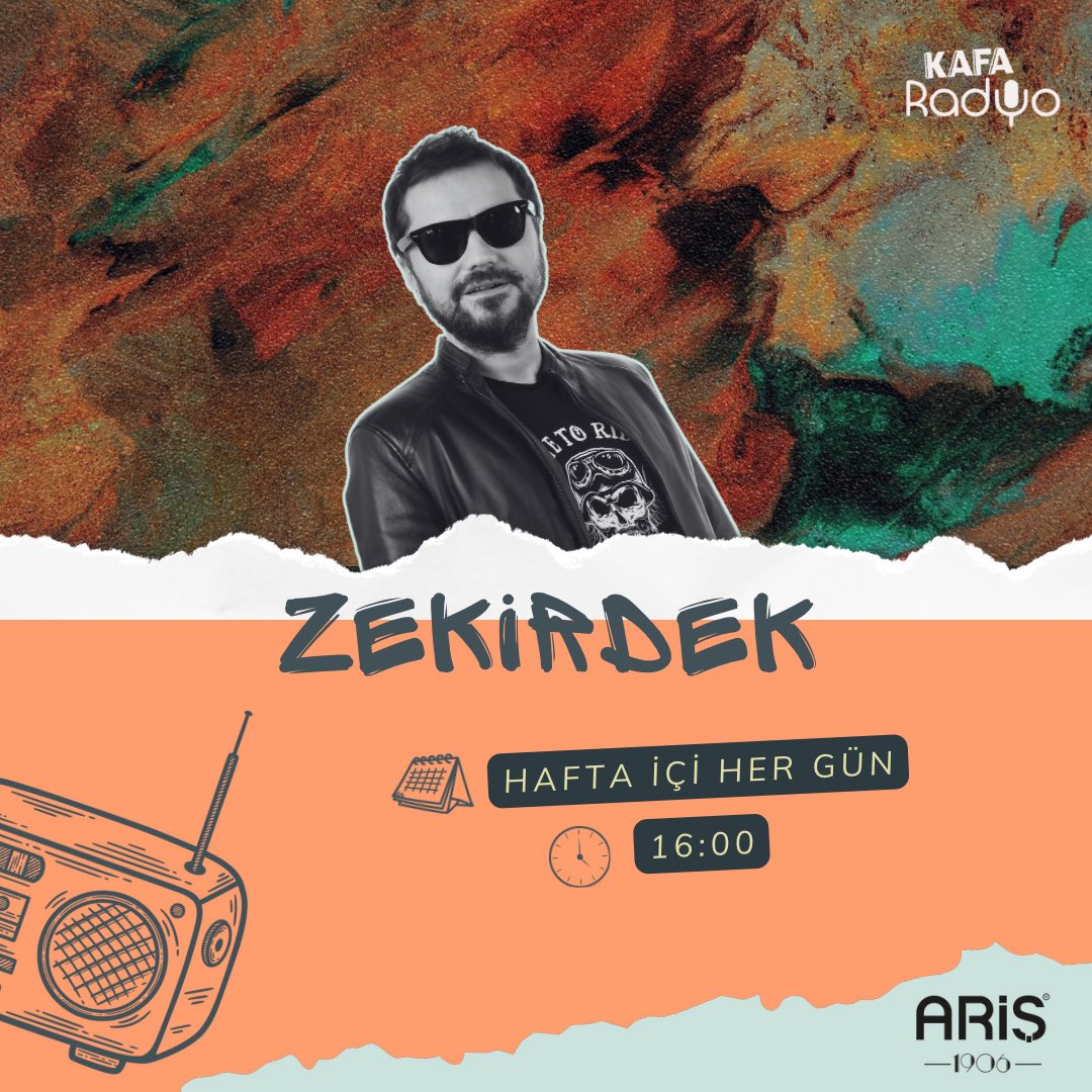 🎙️ Ariş’in sunduğu Zeki Kayahan Coşkun ile Zekirdek, hafta içi her gün saat 16.00’da KAFA Radyo’da 📻 @zekikayahan @ArisPirlanta #KAFARadyo #Zekirdek #ZekiKayahanCoşkun #Ariş #Pırlanta #radyoland