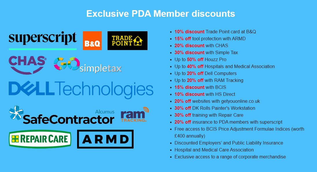 What are the benefits of having a TradePoint card via PDA? TradePoint has been in partnership with PDA since 2017 and offers PDA Members a FIXED 10% discount across B&Q TradePoint without having to meet a minimum spend threshold. Find out more - paintingdecoratingassociation.co.uk/join-the-pda/