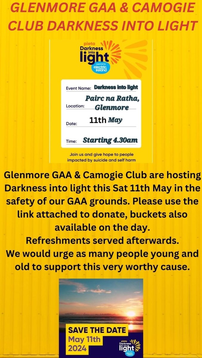 Glenmore GAA Club (@GlenmoreGAA) on Twitter photo 2024-04-26 12:07:04