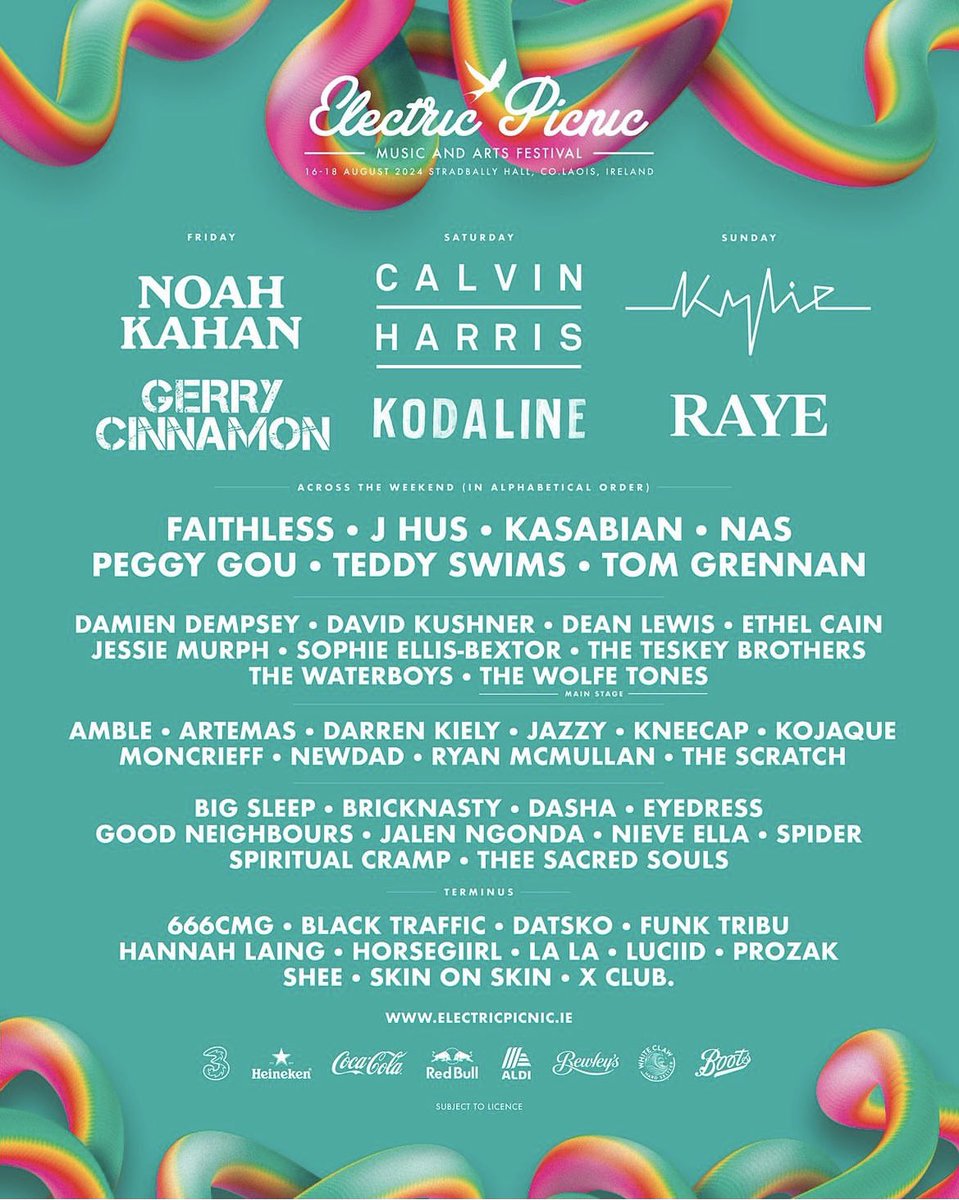 Kylie Minogue & The Wolfetones are back!! 🤩 Thoughts on the lineup? #ep #electricpicnic #ep24