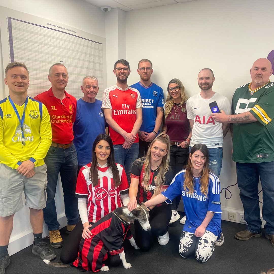 Football Shirt Friday has kicked off here at Mauveworx! 👕⚽

We're proudly supporting and raising money for the Bobby Moore Fund in the fight against bowel cancer.

See how you can support here > hubs.ly/Q02v83D80

#cancerresearchuk #footballshirtfriday