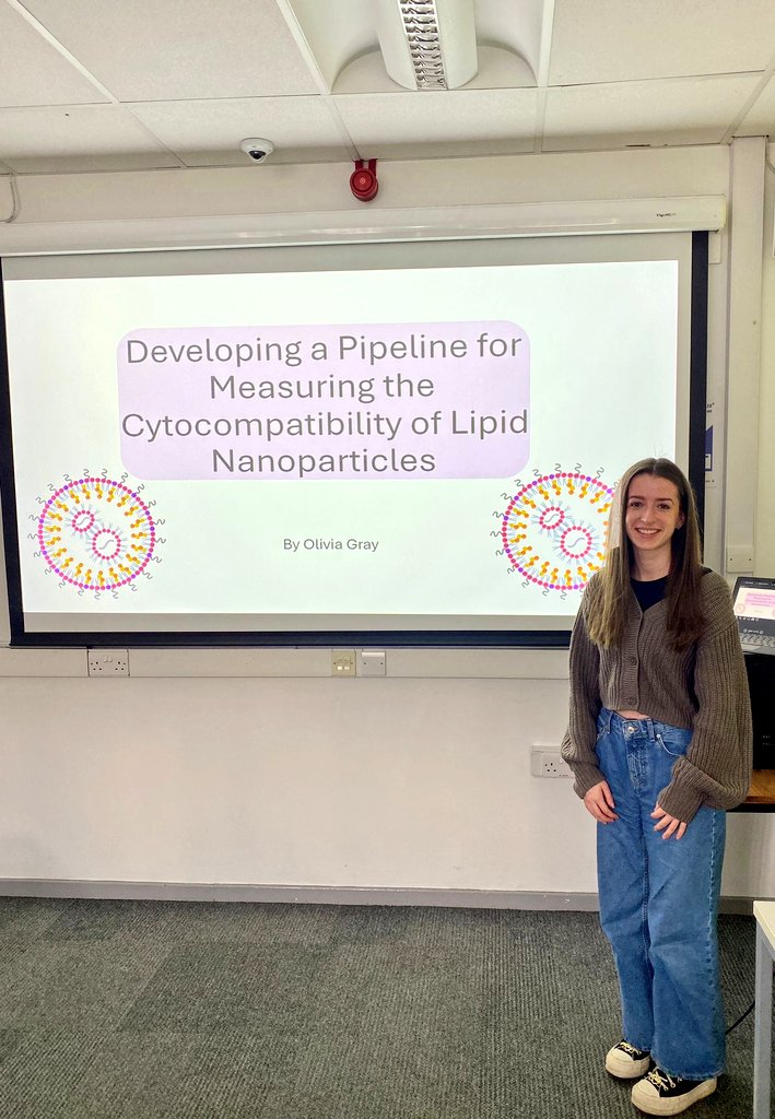 Well done to MSci student Olivia for presenting her MSci thesis today. Sorry couldn't be there today 👏