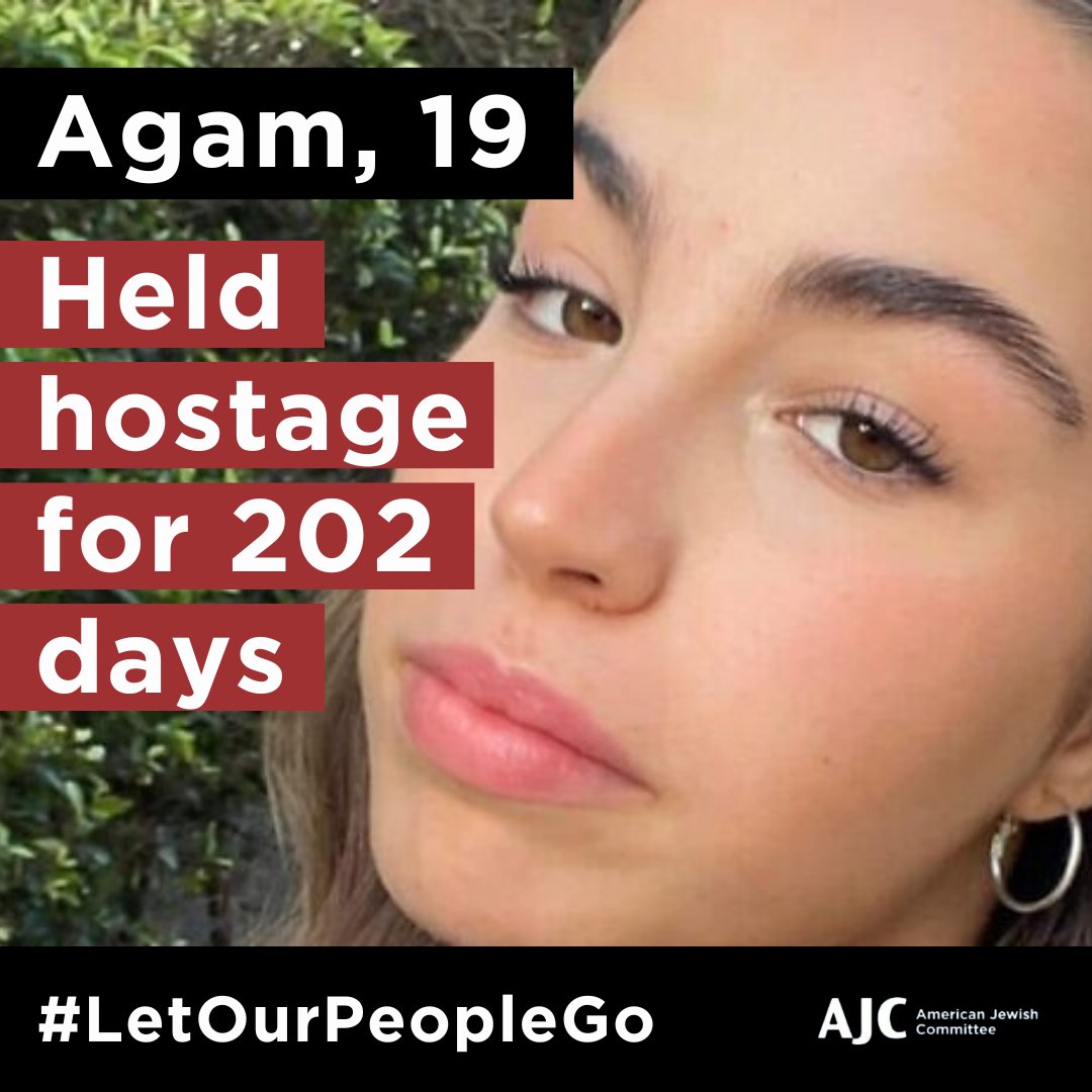 19-year-old Agam Berger was taken hostage from Nahal Oz with five of her friends on October 7. Another 15 of her friends were murdered by Hamas. Agam has a twin sister and two younger siblings, she is a gifted violinist, and likes to spend her free time volunteering with people…