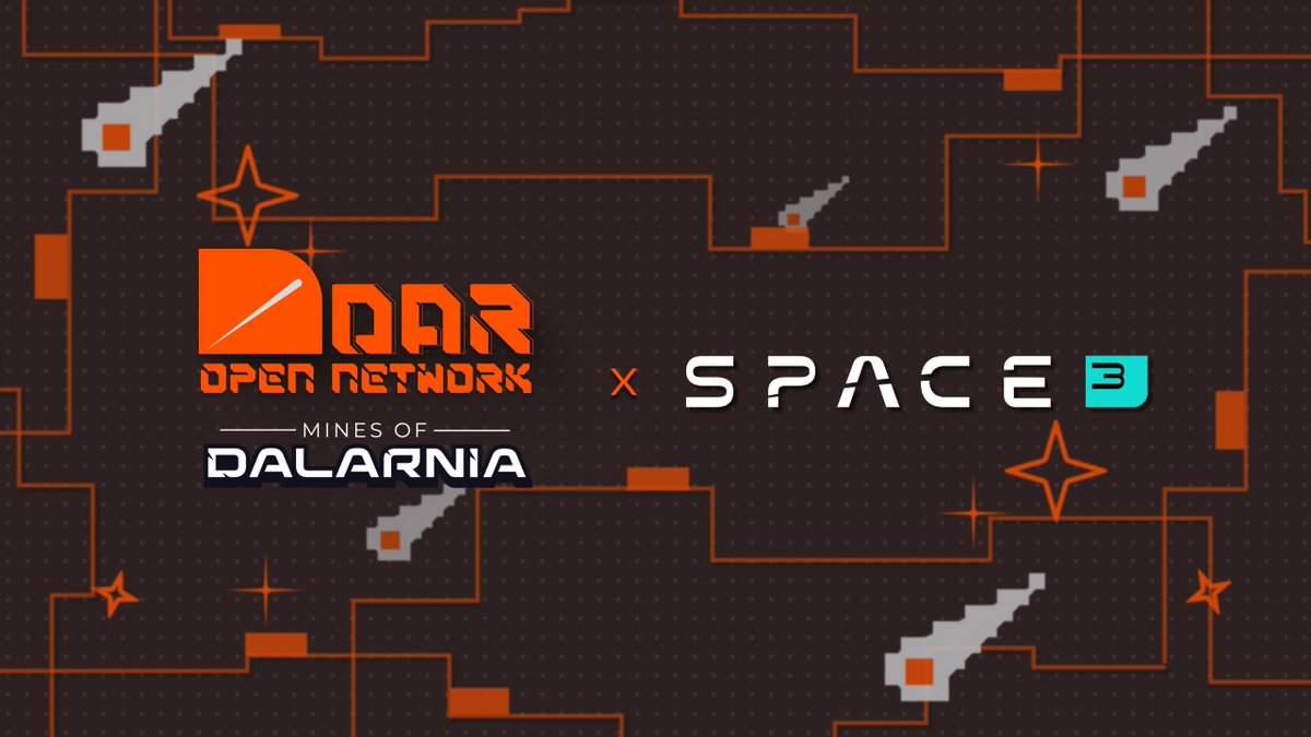 We are thrilled to announce our partnership with Space3! Welcome to the Dalarnia universe, @Space3_gg ! Introducing #DarOpenNetwork Partner- Space3: Space3 is the leading Web3 Gaming UA Engine that helps 90+ games to onboard 350K+ gamers, by captivating them through gamified…