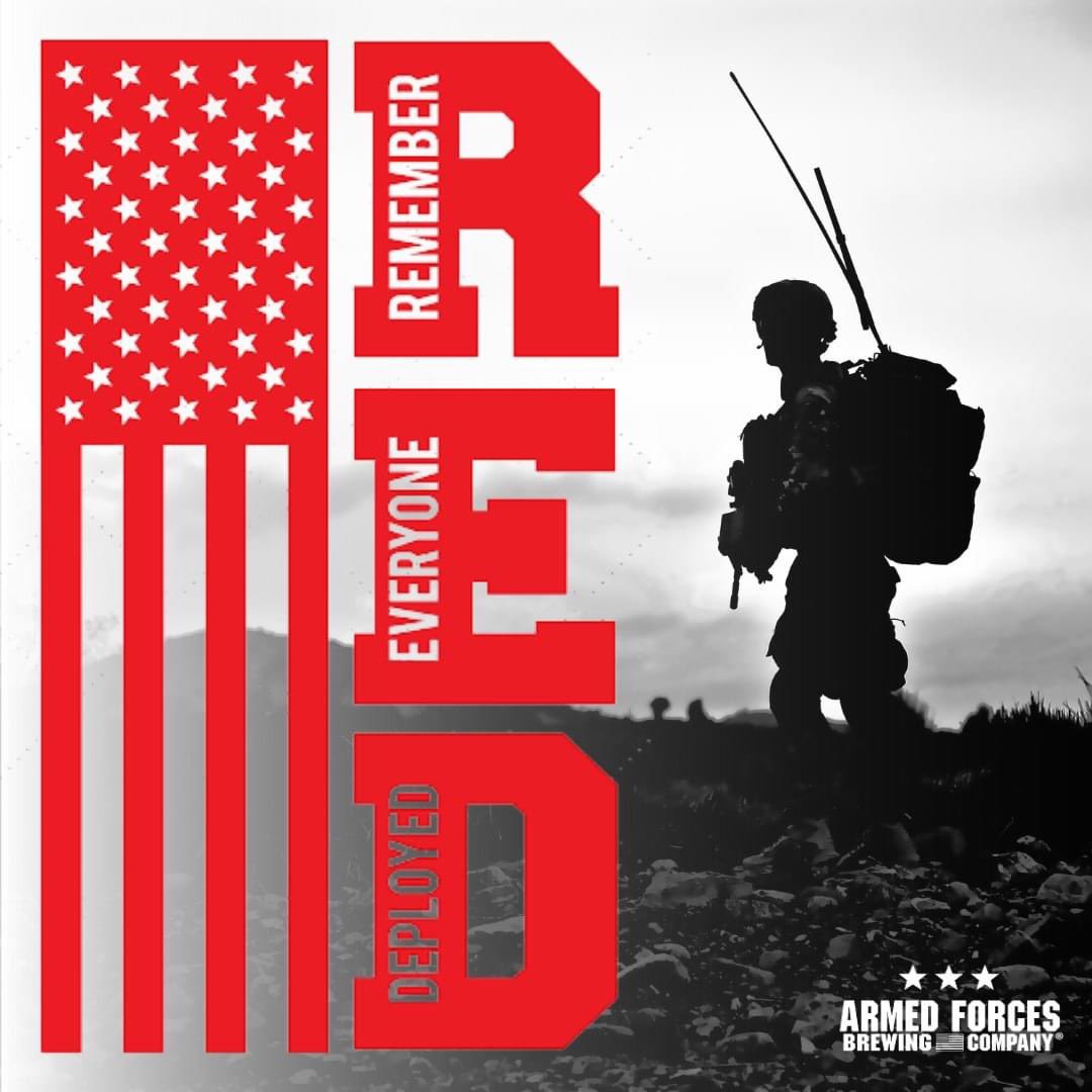 R.E.D. stands for Remember Everyone Deployed. Today, we pay tribute to our deployed heroes. To those around the world defending our nation, WE THANK YOU! Your courage preserves our liberties, and for that, Armed Forces Brewing Company extends our deepest gratitude. 🇺🇸🇺🇸🇺🇸🇺🇸🇺🇸