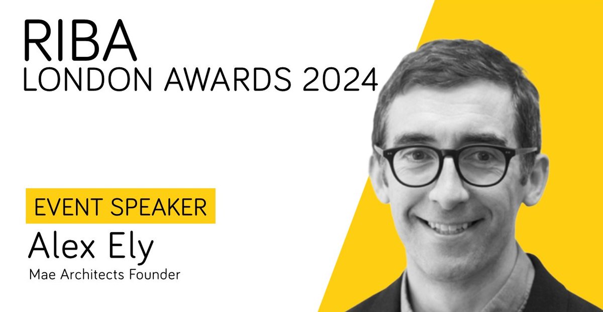 📢Meet our keynote speaker Alex Ely 🎤 Alex founded Mæ Architects in 2001 establishing an international reputation for innovation and excellence. Alex sits on the RIBA's Housing & Planning Expert Advisory Group and is a former Mayor's Design Advocate.