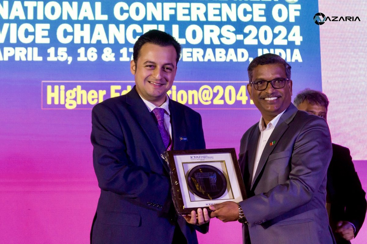 📸Last week ACU Regional Director, Membership - Asia Pacific, Aditya Malkani, spoke at the @AIUIndia Annual Conference for VCs in Hyderabad about our work in support of international #collaboration in #HigherEd. The panel was chaired virtually by our Chief Executive Colin Riordan