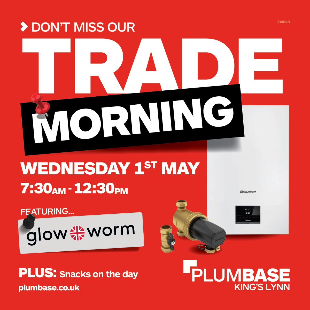Angela from Glow•Worm will be hosting a Trade Morning at @PLUMBASEKL on Wednesday 1st May between 7:30am-12:30pm. Angela will be on hand to give you all the latest news and information and answer all your questions. #boilers #heating #glowworm #plumbers