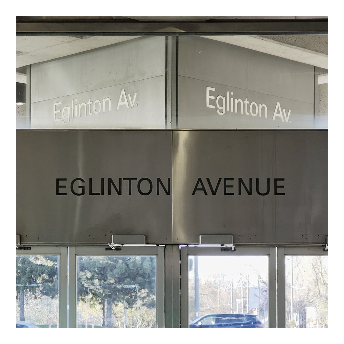 Eglinton Av(enue). #TTC #Toronto #SpadinaSubway #EglintonWestStation #CedarvaleStation #Signage #Photography