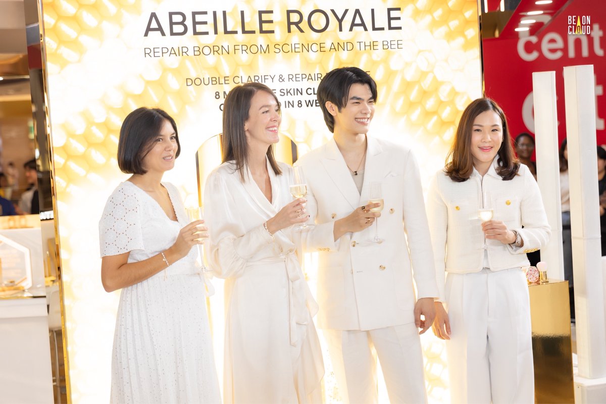 ภาพบรรยากาศ มาย-ภาคภูมิ Friend of Guerlain ร่วมงาน Guerlain Unveiling The Launch of Abeille Royale ✨🐝 #MilexGuerlainTH #GuerlainxMile #Guerlainthailand #AbeilleRoyale #Meteorites