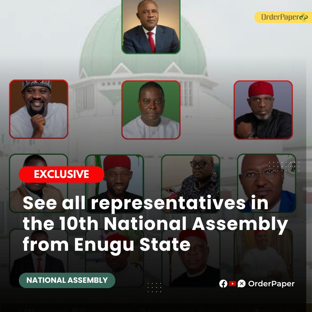 You're from Enugu state and you don't know your lawmakers? 👀😯

Well, OrderPaper has helped you out with it. All you have to do is click on the link below to read all you need to know about the lawmakers FROM Enugu state.

orderpaper.ng/2024/04/20/mee…