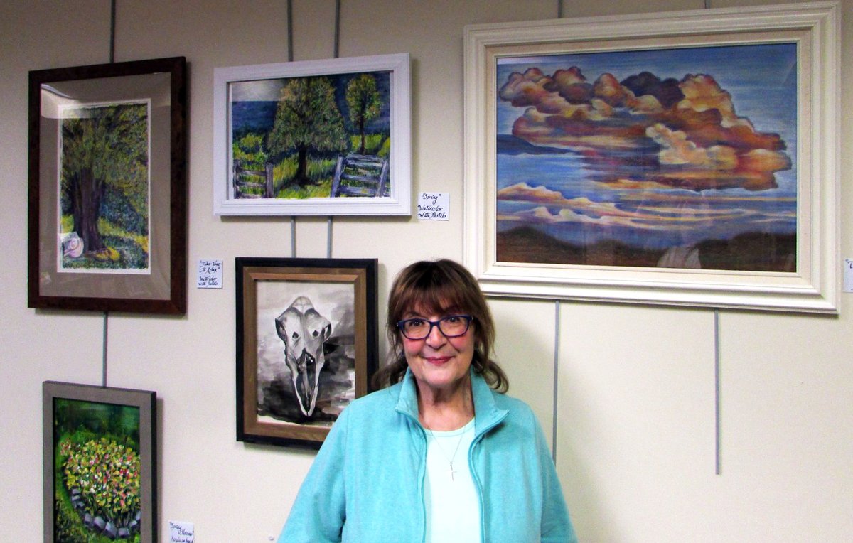 Green Brook artist Theresa Carson will be exhibiting her artwork of varying mediums at our Warren Twp. branch in a show titled, 'Seeing With Your Heart,' through May 31, 2024. More: sclsnj.org/art-warren-apr….