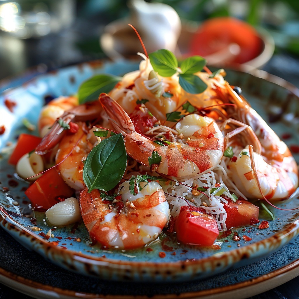 Bask in coastal ambiance with our Beachfront Papaya Prawn Salad, a refreshing taste of the ocean breeze on your plate! 🏝️ Dive in here: bit.ly/4dq6FO2 #SeasideCuisine #FoodieAI
Follow ➡️ @dailyfoodie_ai #healthyeating #quickrecipes