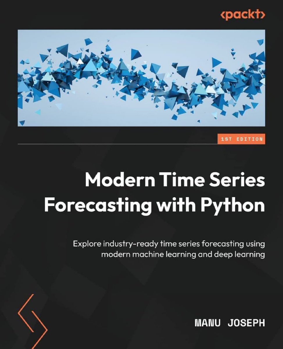 Modern #TimeSeries #Forecasting with #Python — Industry-ready time series forecasting using #MachineLearning and #DeepLearning: amzn.to/3Ss85Pl from @PacktPublishing
————
#AI #ML #BigData #PredictiveAnalytics #DataScience #DataScientist #coding