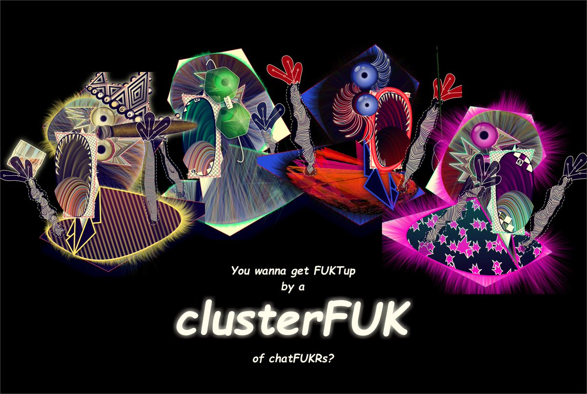 🎉 TY for all the entries! A group of chatFUKRs is called... a clusterFUK! Winners: 🥇 'clusterFUKR' - @slappingdatbass 🥈 'Cluster of Fukrs' - @LnJCloud1 🥉 'Dialogue' - @quiddichoi 🍰 'Discord' - @kidsmooth2 Congrats! Open a 🎟️ in discord.