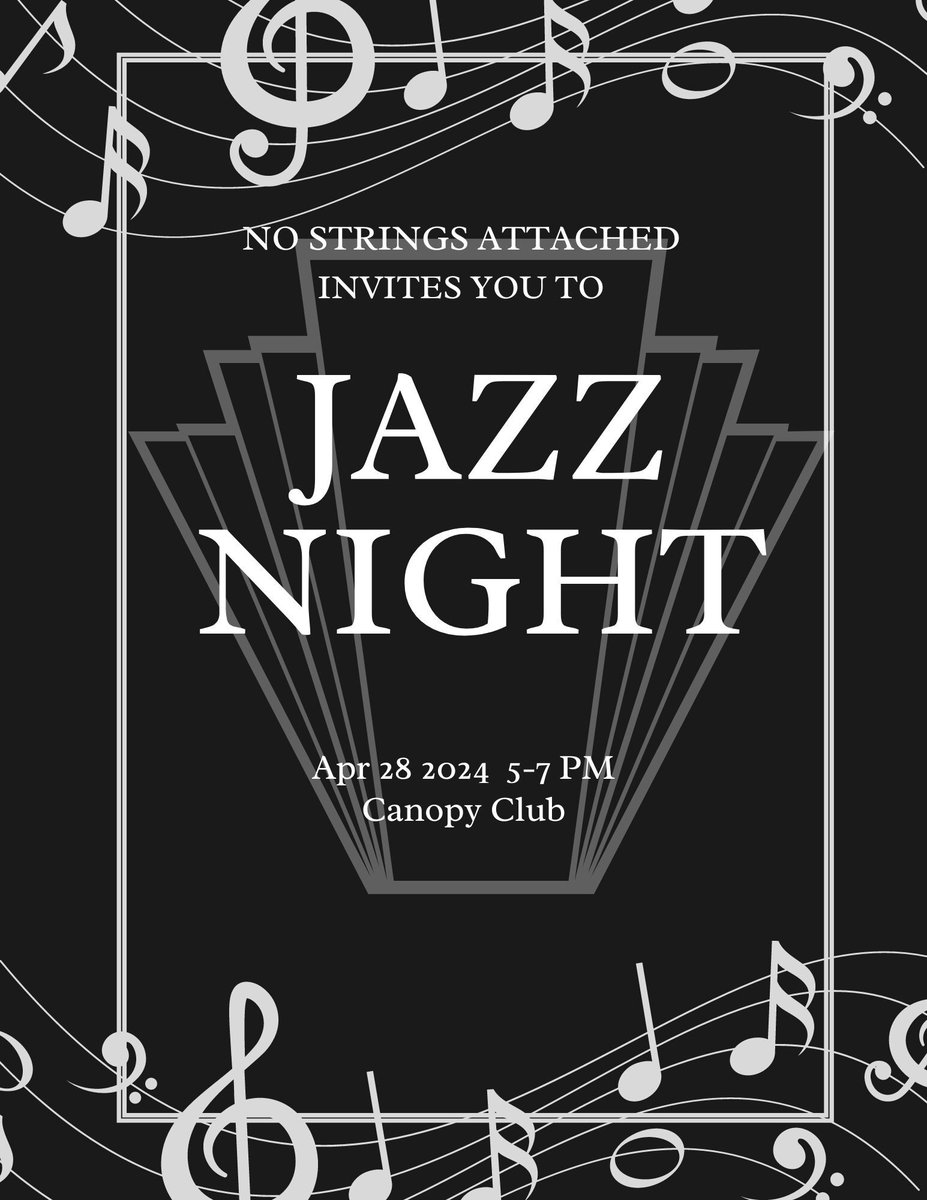 LAST CALL 🌟🎼 UIUC No Strings Attached invites you to Jazz Night this Sunday for an early one under the Canopy! Just two blocks from the UIUC quad, 18+ to enter. ON SALE NOW 🎫 hive.co/l/cc-nsa-jazz