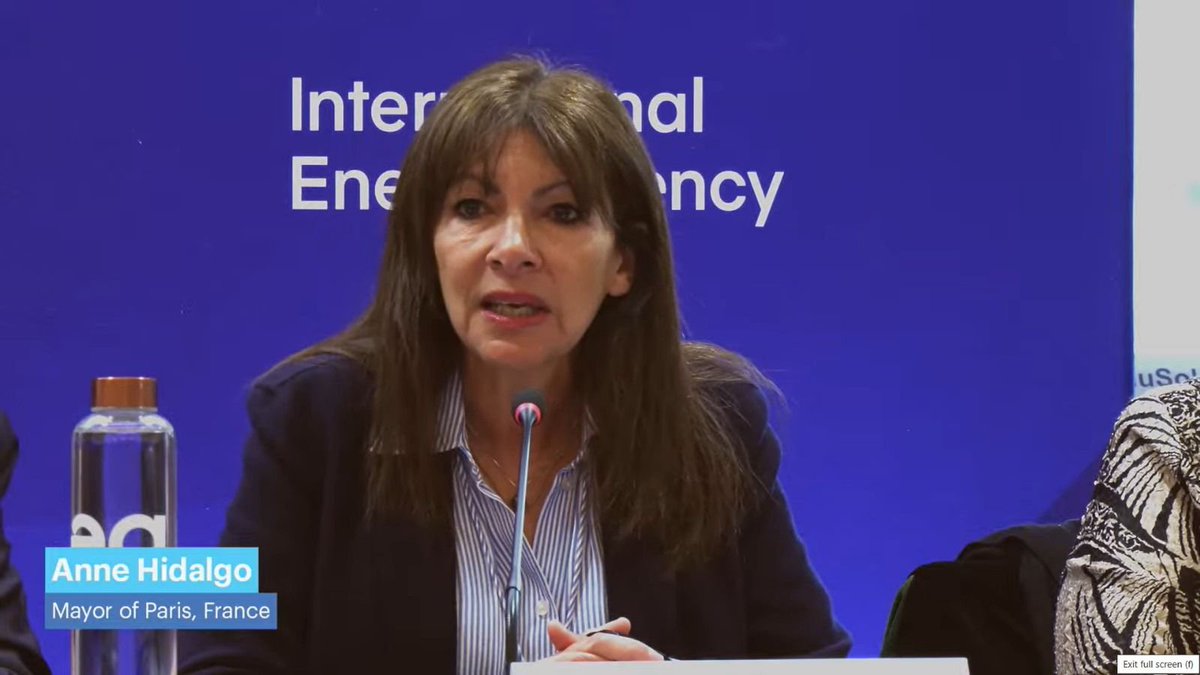 📢Powerful remarks from @Anne_Hidalgo at @IEA Summit on People-Centred Clean Energy Transitions exposing how fossil fuel lobbyists lock us into avoidable emissions! 'They said they would make sure I lost the next elections [if I don't stop talking about the energy transition].”