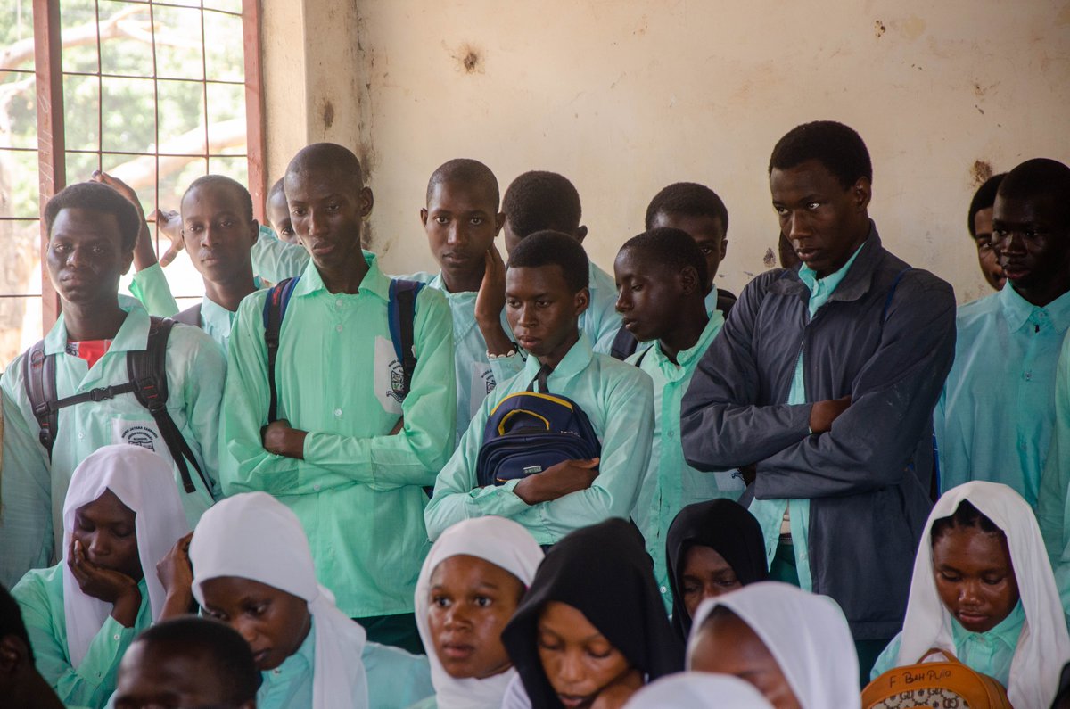 Currently in Nioro Jataba-Sankandi Upper and Senior Secondary School for a sensitization on the #TRRC recommendations and gov't white paper in relation to #SGBV. It is essential to sensitize the youthful population in order to foster meaningful engagement and participation.