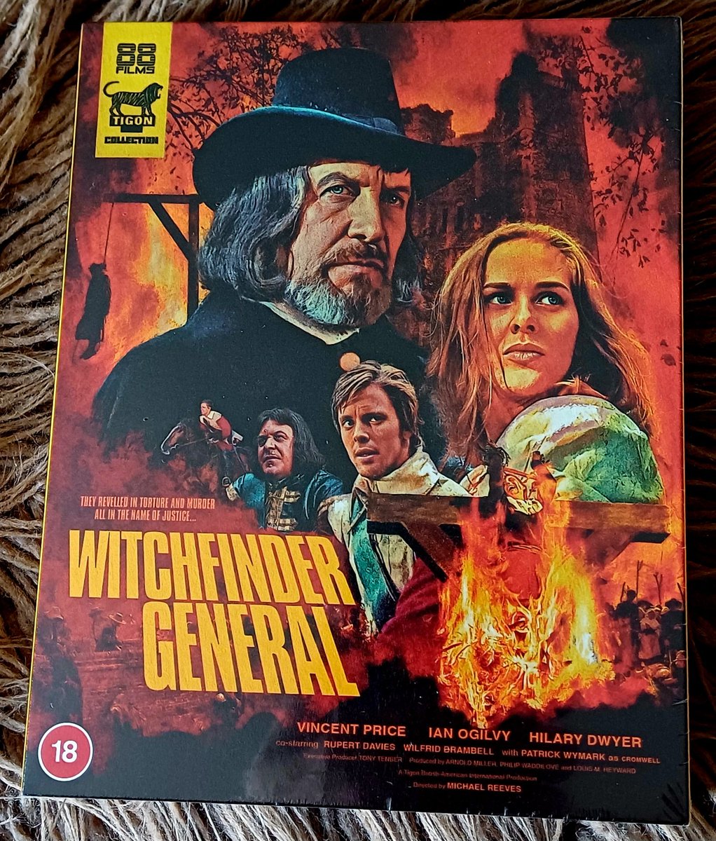 Recent #PhysicalMedia pick-up... on blu-ray #WitchfinderGeneral (1968 - Dir. #MichaelReeves) #VincentPrice #IanOgilvy #RupertDavies