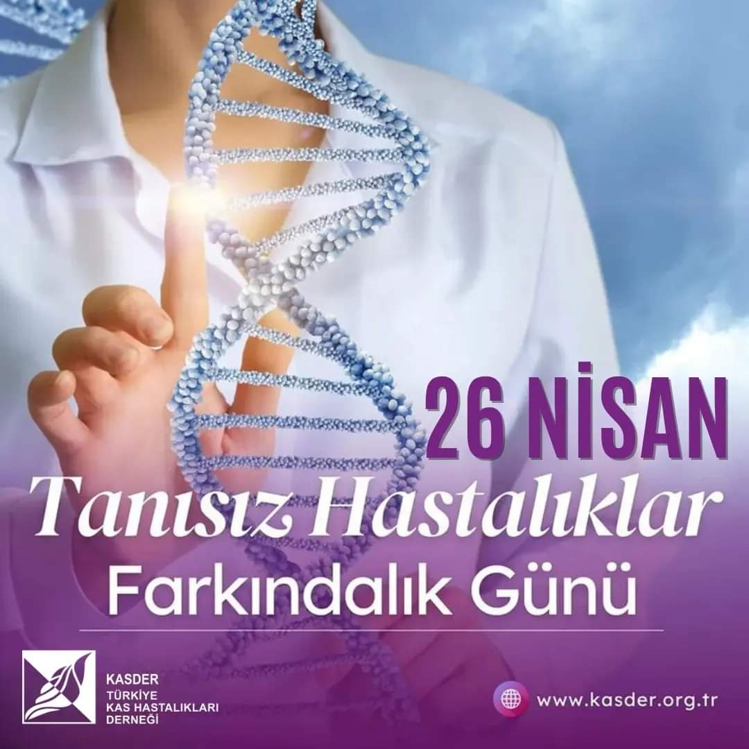 🟣Nöromuskuler hastalıkların bazı çeşitlerinin de ortak sorunu olan 'Tanısız Hastalıklar Günü'nün hedefi; tanı ve tedavi süreci zor olan hastalık grubu olarak karşımıza çıkan #tanısızhastalıklar, belirsizliğin içinde yaşayan hasta ve yakınları için farkındalık yaratmaktır.