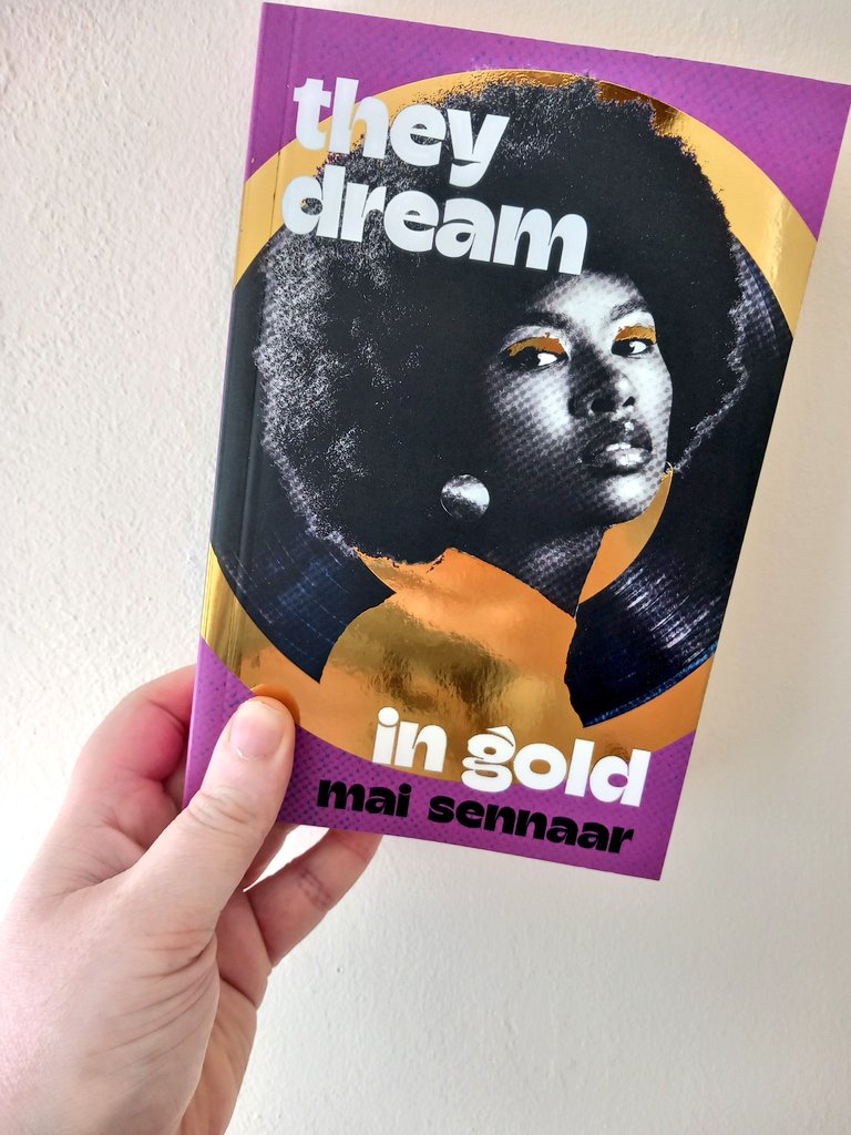 Thank you to @picadorbooks for sending me this gorgeous arc of #TheyDreamInGold. How beautiful is that cover! 😍 I can't wait to read it! Published in August 2024! #BookPost #Bookmail #BookTwitter