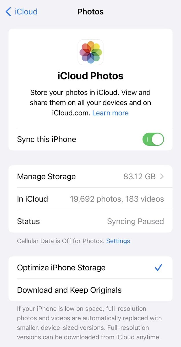 Secara ringkasnya, ini konsep nak langgan iCloud dan cara nak dapat extra memory space dalam iPhone korang selepas dah langgan iCloud.

1. Beli iCloud dengan kapasiti yang lebih besar dari kapasiti semasa saiz Photos.

🧵