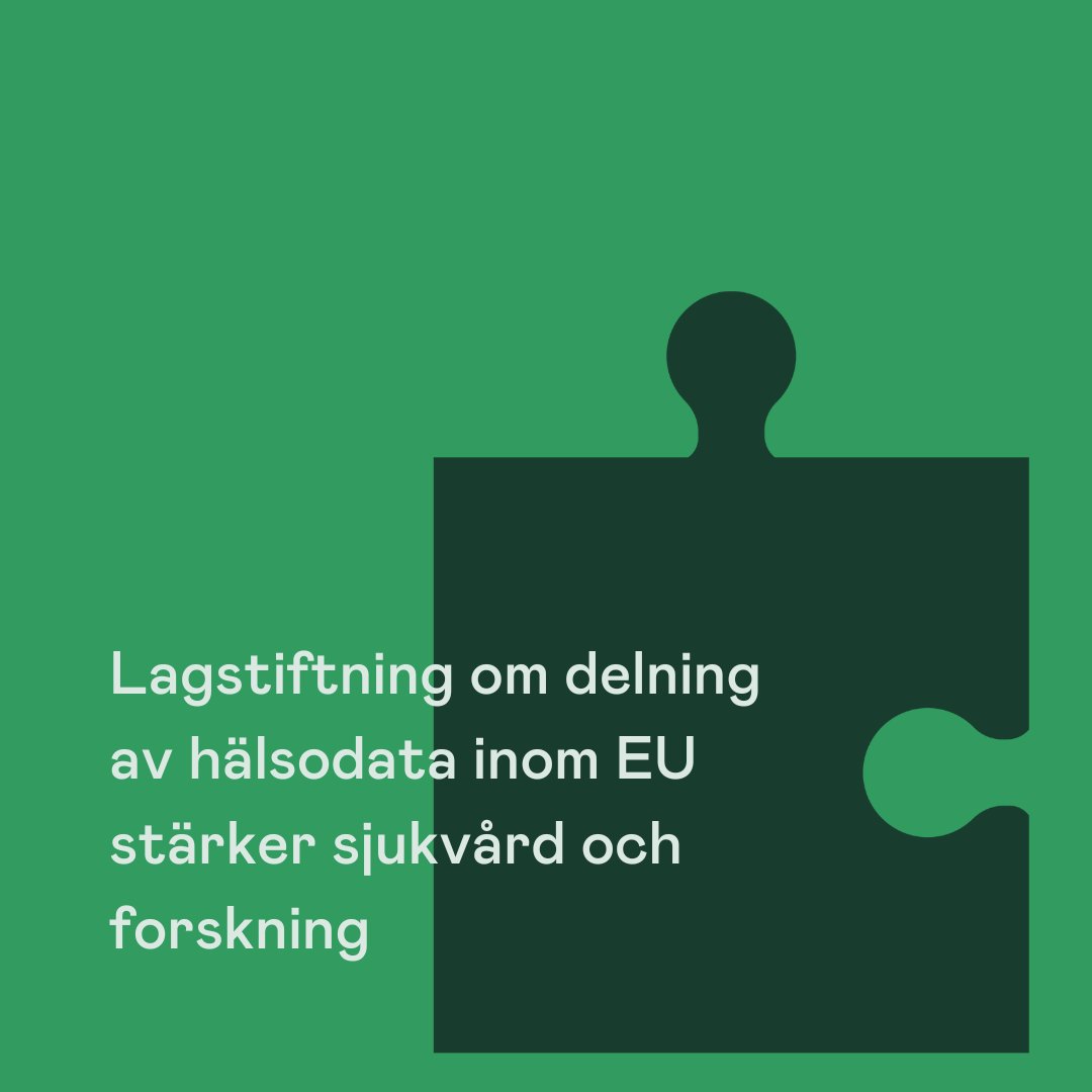 EU-parlamentet har röstat ja till ett lagförslag om ett europeiskt hälsodataområde, EHDS. Det ger bättre möjligheter att dra nytta av tillgänglig data, vilket främjar forskning och utveckling av nya läkemedel. 

bit.ly/49X38Ua

#EHDS #hälsodata #EuropeanHealthDataSpace