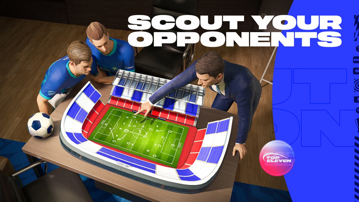 A great strategy starts with knowing your opponents inside and out. 🔛 By studying their tactics and weaknesses, you can strengthen your team for success. 🏋🏽‍♂️ How do you approach scouting your opponents? #TopEleven