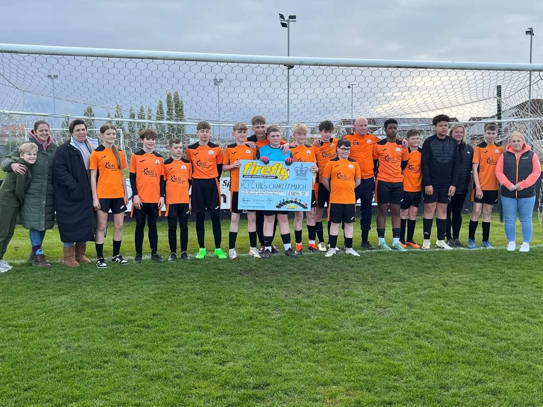 Firefly would like to give a massive thanks to everyone at Harworth Colliery U14's football team who held a charity match with Bawtry FC with funds going to Firefly Cancer Awareness and Support. The amazing final total raised from the gate receipts, raffle and donations is a