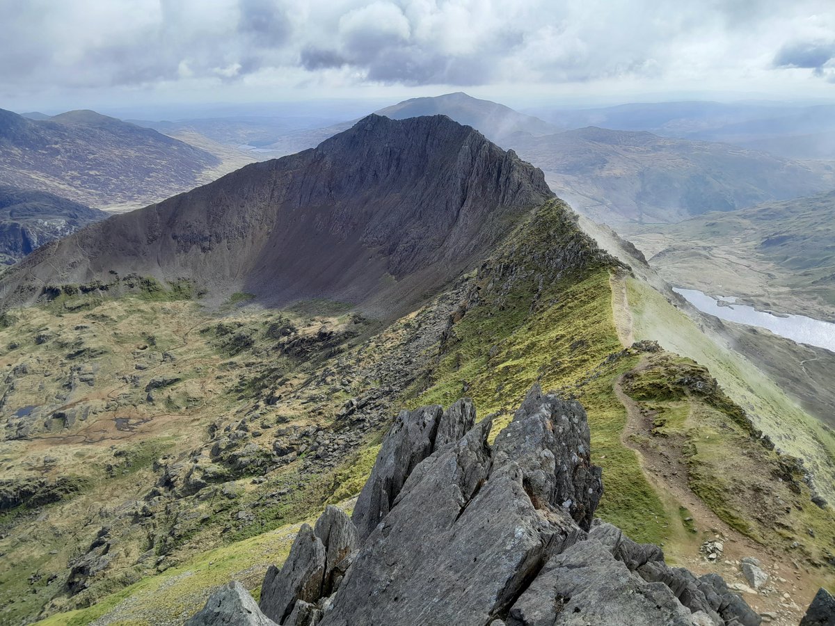 A scramble of Crib Goch, the knife edge ridge in Eryri / Snowdonia. First part of a hike around the complete Yr Wyddfa / Snowdon horseshoe. Breathtaking, literally. Pant soiling, nearly.