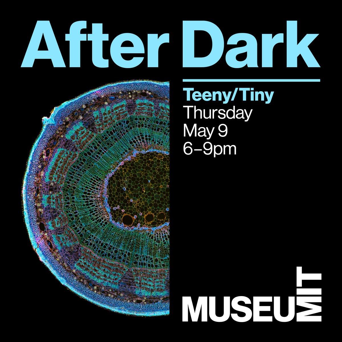 May’s After Dark promises to be big. Really big. Join us for Teeny/Tiny as we explore science & technology at the smallest of scales. Local brews from @LamplighterBrew and pizza from Za available for purchase. Secure your tickets today → mitmuseum.mit.edu/programs/mit-m…