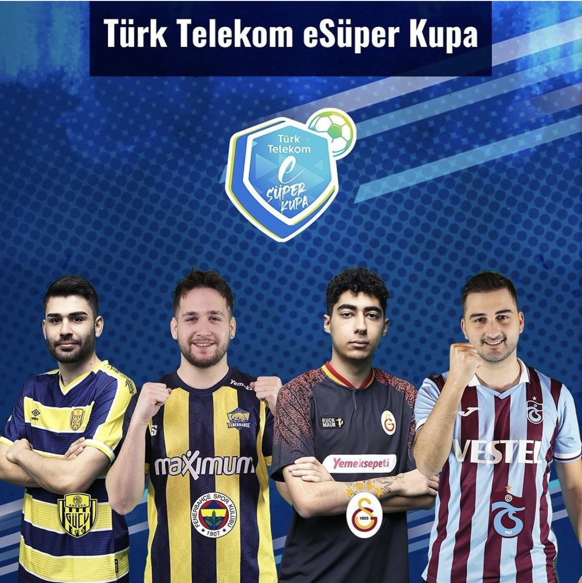 Türk Telekom eSüper Kupada da top 4 yaparak finallere katılma hakkı kazanan oyuncumuz Türkcan “Türko” Uluştaş’ı tebrik eder, pazar günü büyük finalde başarılar dileriz. 💛💙