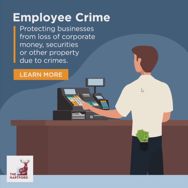 kurchekar's tweet photo. Our new Private Choice Preferred protects your business from loss of corporate money, securities or other property due to crimes including employee dishonesty, forgery, robbery and wire transfer fraud. https://t.co/ovgNgkRUbw #IWork4TheHartford https://t.co/3icW5cH3Pa https://t.co/2VBYQq79BS