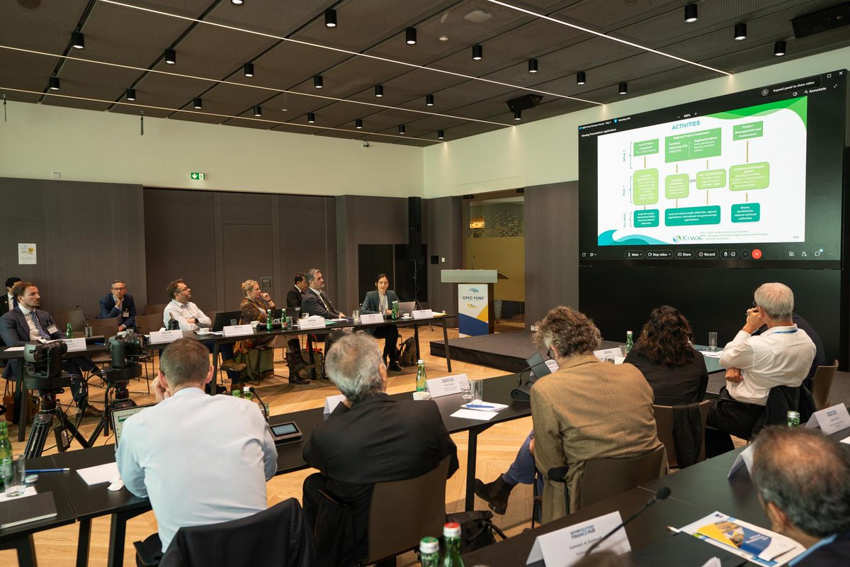 Participants from the #OPECFund, @IUCN, @ConservationOrg, @WWF, & @AFD_en discuss the new Nature-Solutions Finance Hub, which focuses on #knowledge & #capacitybuilding. How can we best highlight the value of #naturebasedsolutions?🌱🌍 #SDG13 #NbS @AdbPartnerships @ADB_HQ