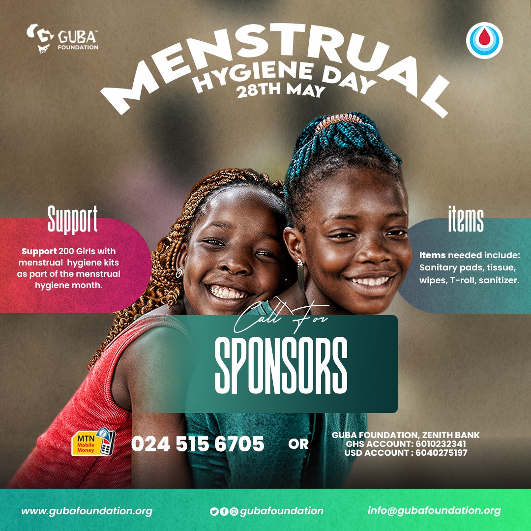 Join us in making a difference!  We're calling for sponsors to support our upcoming menstrual hygiene event, where we aim to provide 200 girls with essential hygiene kits. Your sponsorship, whether in cash or resources. 

#MenstrualHygiene #EmpowerGirls #SponsorshipOpportunity