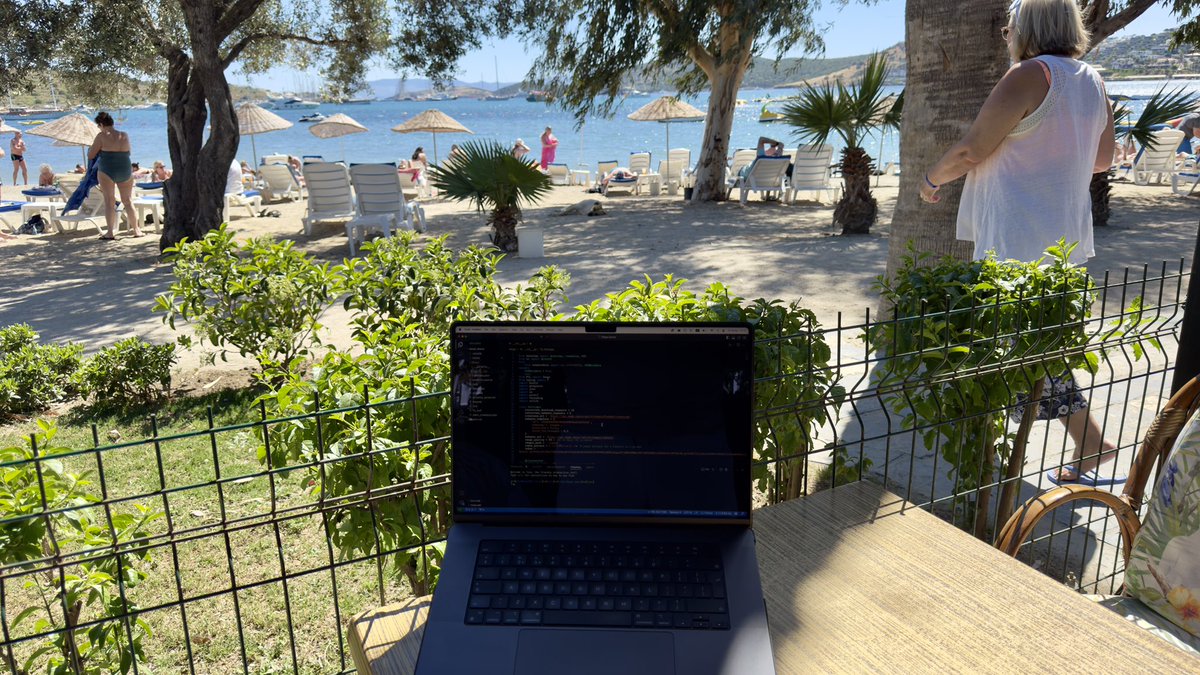 I don’t care how you’re coding. Honestly. This is how I’m coding every day. And every two weeks I change the view by moving to a different hotel in a different country. Sunshine. Warmth. No complaints. What’s your excuse?? Please don’t answer as I’m not interested. 😂