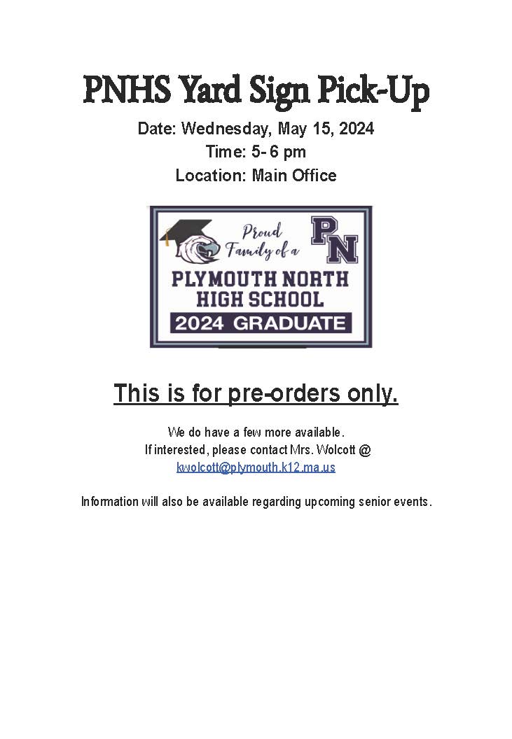 Plymouth North HS (@PlymouthNorthHS) on Twitter photo 2024-04-26 12:18:43