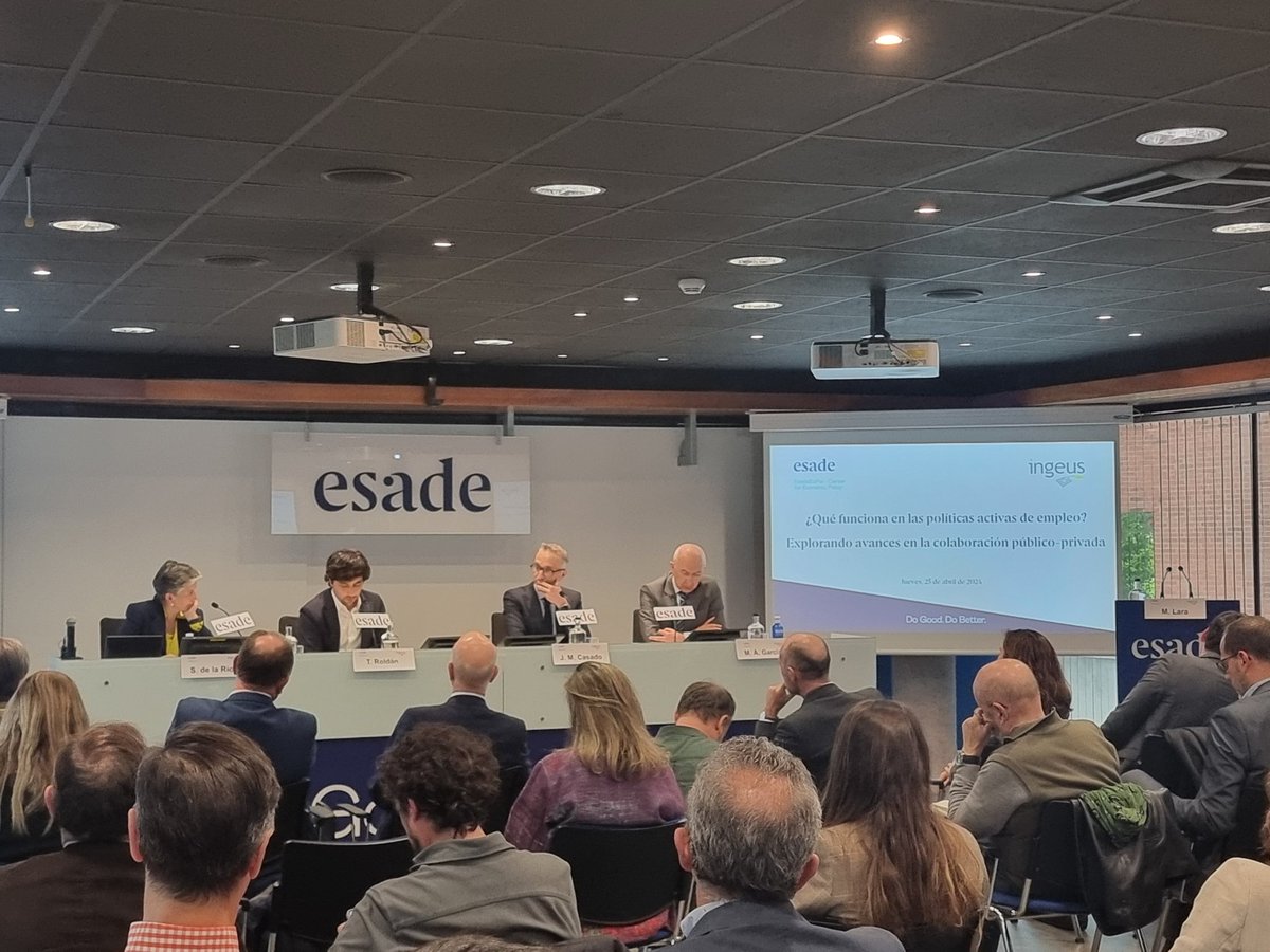 La <a href="/aempleomadrid/">Agencia para el Empleo del Ayuntamiento de Madrid</a> en las Jornadas de <a href="/EsadeEcPol/">EsadeEcPol</a> y <a href="/IngeusES/">Ingeus ES</a> sobre políticas activas de #empleo en las administraciones públicas 
#Innovación