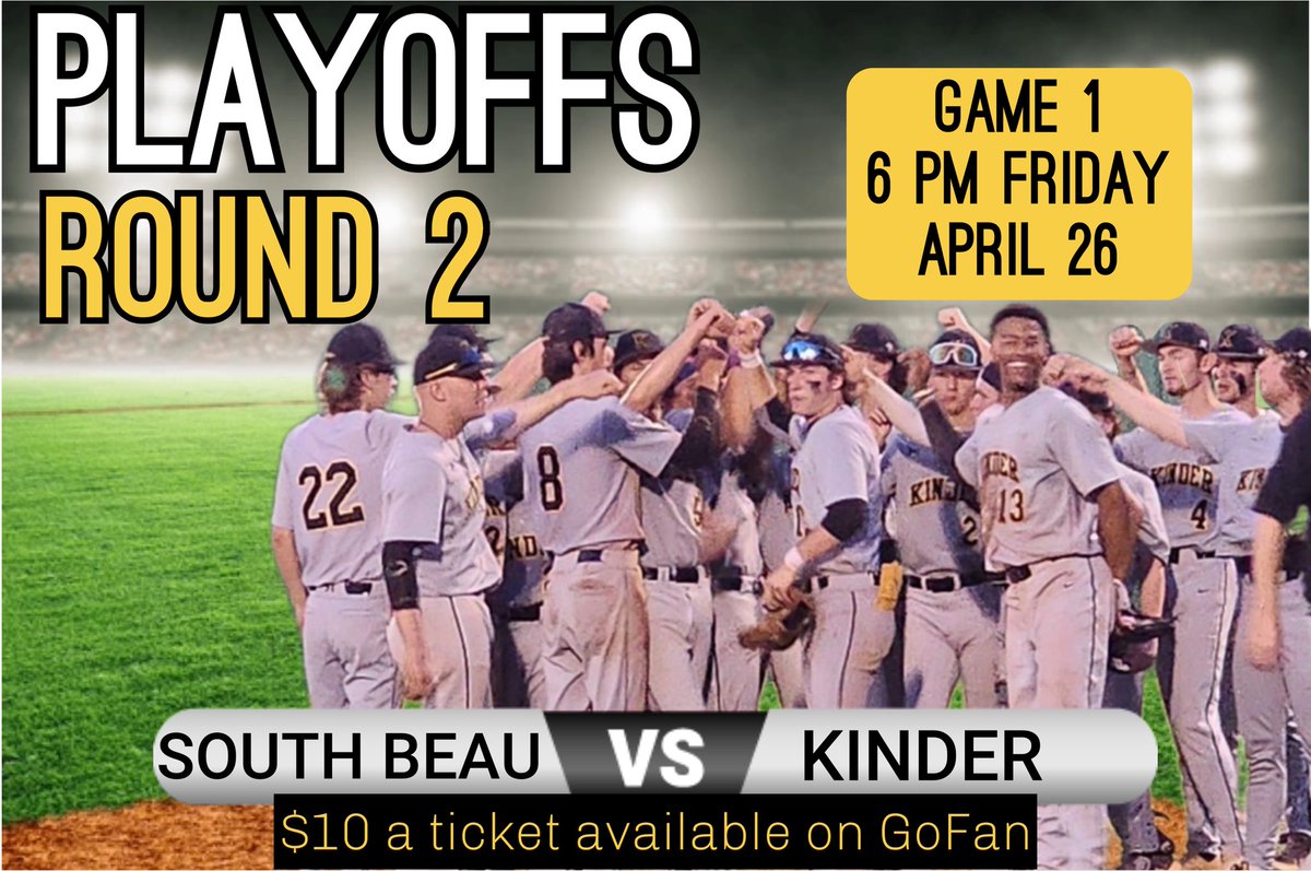 Quick trip to South Beau tonight to get Round 2 started! First pitch 6 pm!
