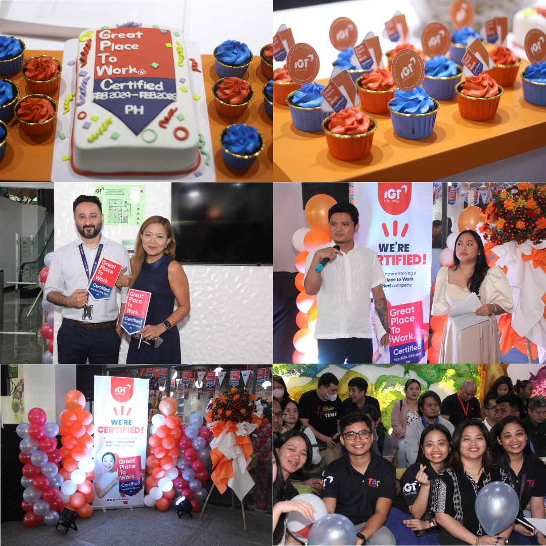 IGT Solutions recently celebrated the blessing of its Recruitment Hub in Ayala South Park Mall, Alabang, along with bringing some merriment and jollification for being certified as 'Great Place to Work'.

#RecruitmentHub #IGTSolutions #Philippines #GPTW