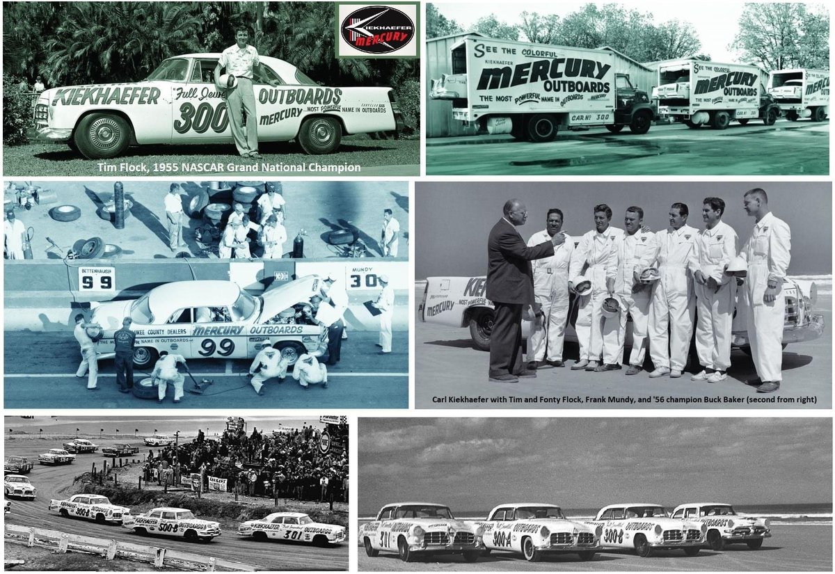 Flashback Photos... Kiekhaefer Mercury Outboards Racing in NASCAR & USAC...'55-'56