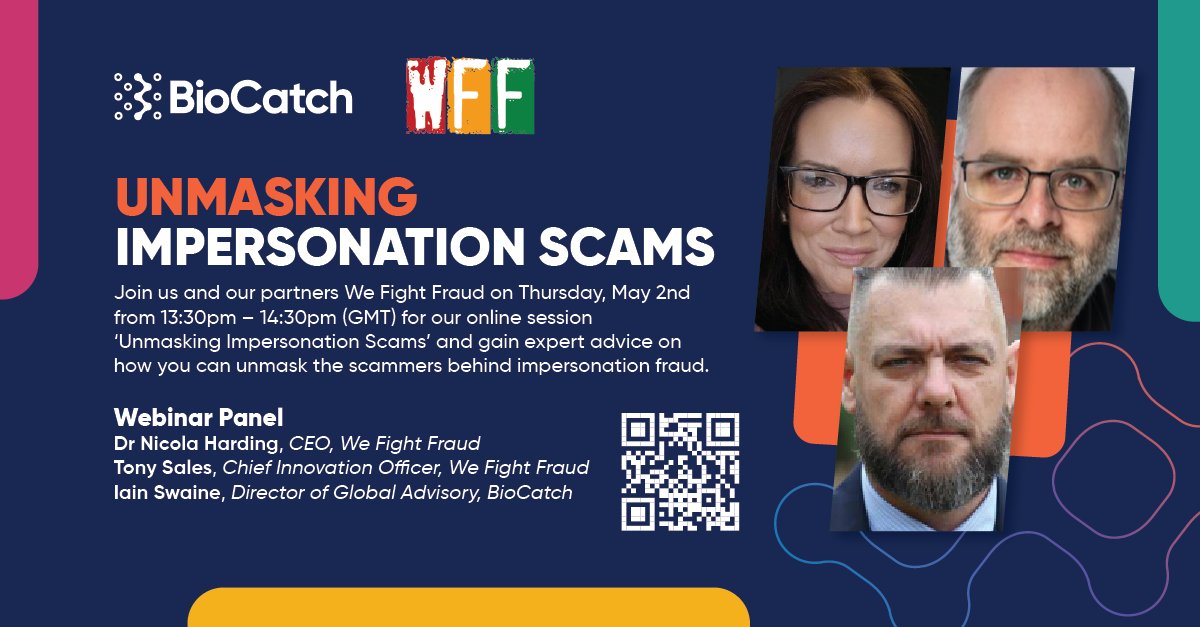 Join us and our partners We Fight Fraud for an online session on “Unmasking Impersonation Scams”! You'll gain expert advice on how to unmask the scammers behind impersonation fraud. ⏰ 1:30 p.m. GMT on May 2 Register now: okt.to/hp3ljv