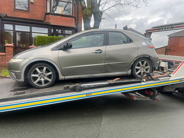 #SusVehicle Following a number of reports from members of the community, local PCSOs Sally Goddard and Joanna Haigh attended the area and seized a vehicle suspected to have been used in crime. Investigations ongoing.