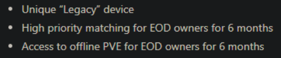 JesseKazam's tweet photo. "We love you so much that we are going to give you more features you don't want and a few features that you have no idea what they mean (and we aren't going to explain them to you). Also you are so important to us that we agree you deserve access to the PVE mode, but only for a lil bit cause we really need you to buy it later... sound good?"