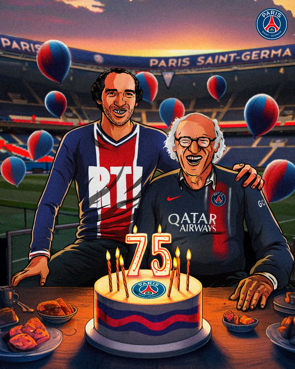 ¡Una leyenda hoy y siempre! ¡Feliz cumpleaños a nuestro querido Carlos Bianchi! 🎂❤️💙

#PSGLegend