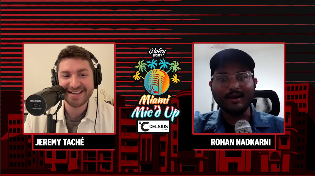 🚨 Miami Mic’d Up with @RohanNadkarni is OUT NOW 🚨 Rohan and I discuss everything you need to know about HEAT vs. CELTICS headed into Game 3 Also, other storylines from the NBA Playoffs 🎙️ @BallyHEAT x @CelsiusOfficial 🎧 open.spotify.com/episode/0QGxgL… 🎧 podcasts.apple.com/us/podcast/mia…