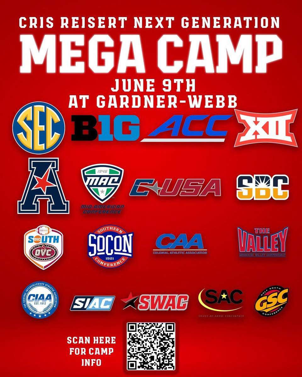 I appreciate and blessed that @GWUFootball has invited to their Mega Camp @elodge4 @StagsRecruiting